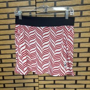 Running Skirts Red And White Candy Stripe‎ Triathlon Skirt Size 3 (Size 8)